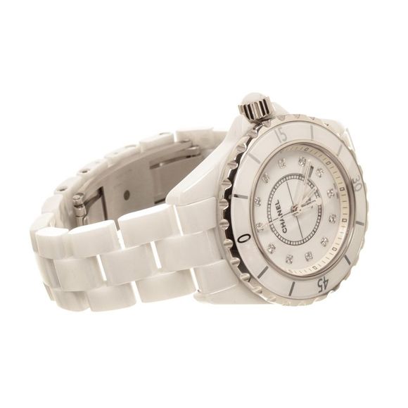 Chanel White J12 Diamo Watch - Picture 2 of 6